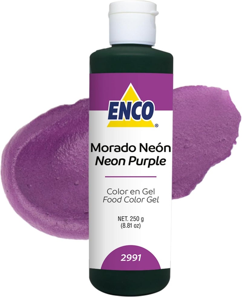 ENCO Neon Purple Food Color Gel 250g - Image 1